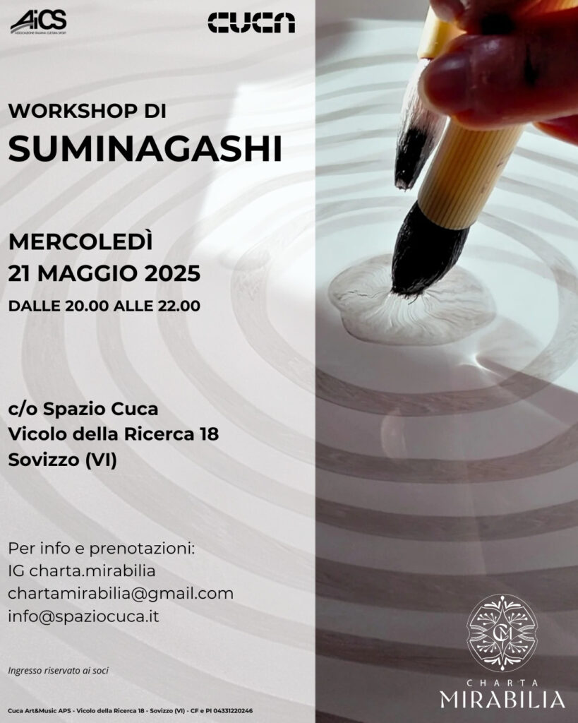 charta mirabilia corso di suminagashi workshop vicenza sovizzo